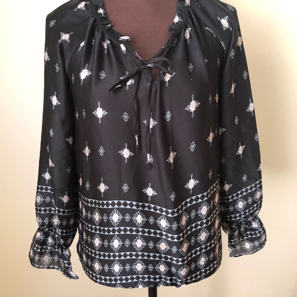 Black flowy blouse